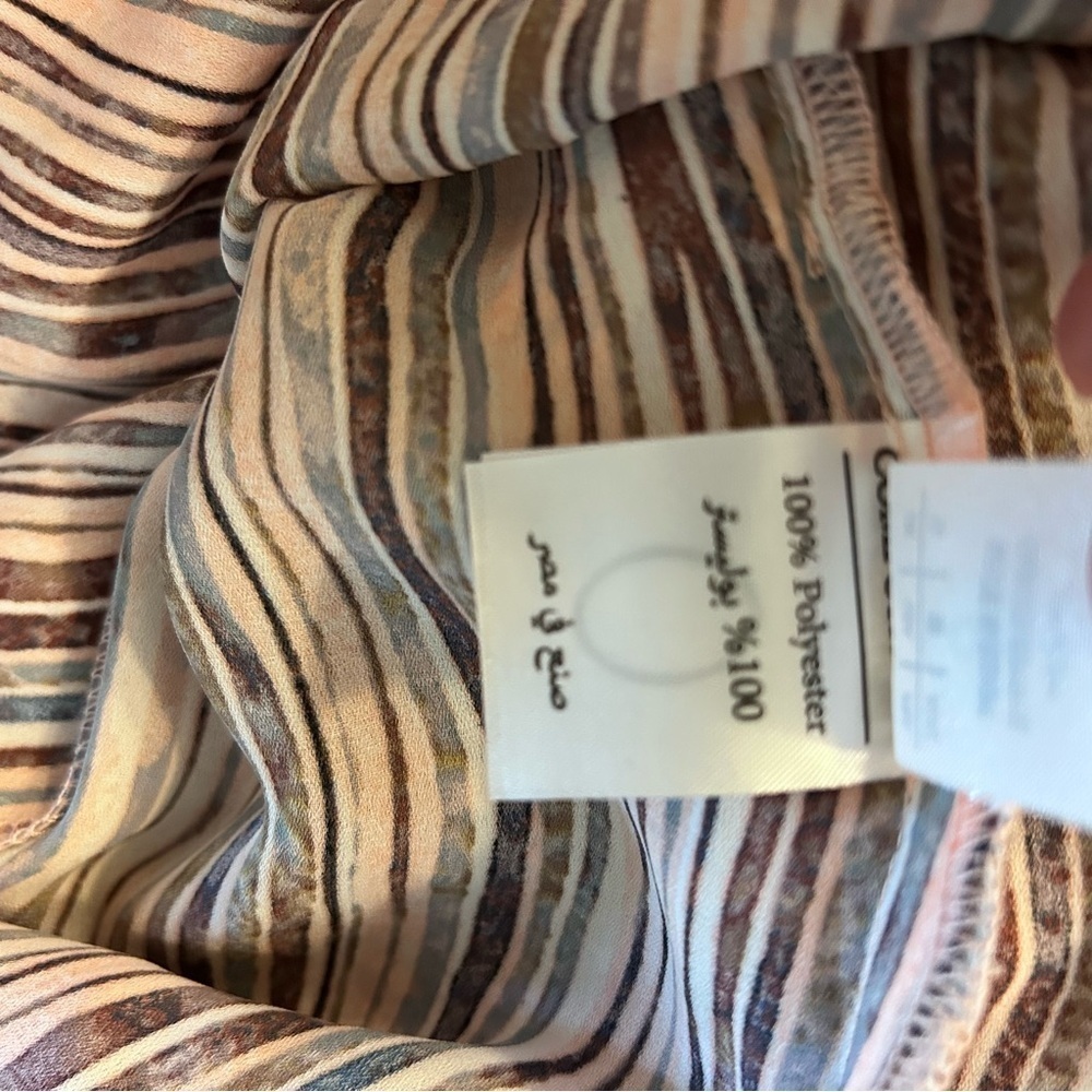 Bella D. Boho Pink and Black Soft Striped Sleeveless Maxi Dress EU SZ 42 - Picture 6 of 7
